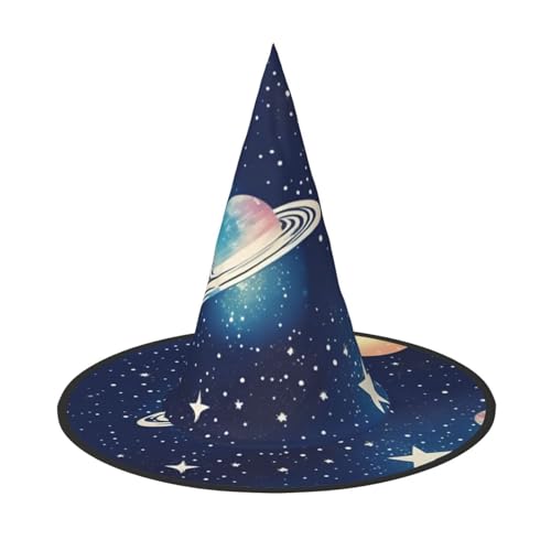 BGSHJVF Halloween Hexenhut Sternenhimmel und Cosplay Kostüm Party BGSHJVF Halloween Hexenhut Sternenhimmel und Cosplay Kostüm Party von BGSHJVF