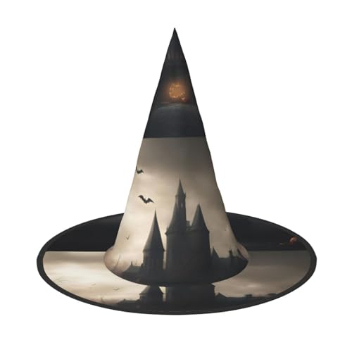 BGSHJVF Halloween Horrordruck Hexenhut Cosplay Caps Halloween Dekoration Party Kostüm Zubehör BGSHJVF Halloween Horrordruck Hexenhut Cosplay Caps Halloween Dekoration Party Kostüm Zubehör von BGSHJVF