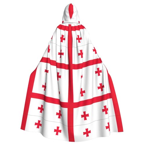 BGSHJVF Halloween-Kostüm, Umhang mit Georgien-Motiv, übergroßer Cosplay-Umhang für Erwachsene, für Partys, Maskeraden BGSHJVF Halloween-Kostüm, Umhang mit Georgien-Motiv, übergroßer Cosplay-Umhang für Erwachsene, für Partys, Maskeraden von BGSHJVF