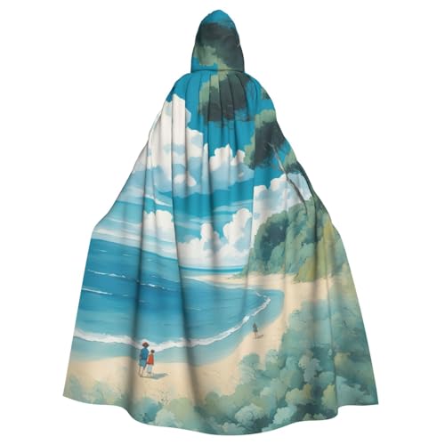 BGSHJVF Halloween-Kostüm, Umhang mit Muscheln am Strand, übergroß, Cosplay, Erwachsene, Kapuzenumhang für Partys, Maskeraden BGSHJVF Halloween-Kostüm, Umhang mit Muscheln am Strand, übergroß, Cosplay, Erwachsene, Kapuzenumhang für Partys, Maskeraden von BGSHJVF