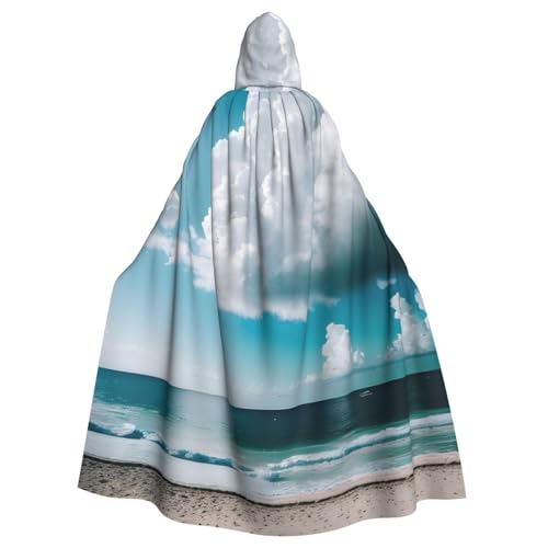 BGSHJVF Halloween-Kostüm, Umhang mit weißen Wolken, übergroß, Cosplay, Erwachsene, Kapuzenumhang für Partys, Maskeraden BGSHJVF Halloween-Kostüm, Umhang mit weißen Wolken, übergroß, Cosplay, Erwachsene, Kapuzenumhang für Partys, Maskeraden von BGSHJVF