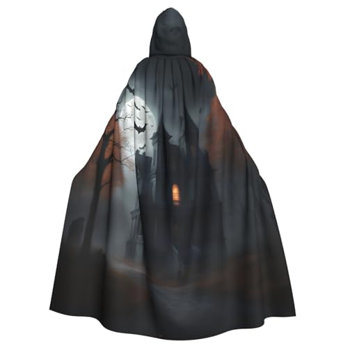 BGSHJVF Halloween Kostüm Mantel mit Horrordruck für alle, übergroßen Mantel mit Kapuze für Erwachsene, für Party, Kostümball BGSHJVF Halloween Kostüm Mantel mit Horrordruck für alle, übergroßen Mantel mit Kapuze für Erwachsene, für Party, Kostümball von BGSHJVF