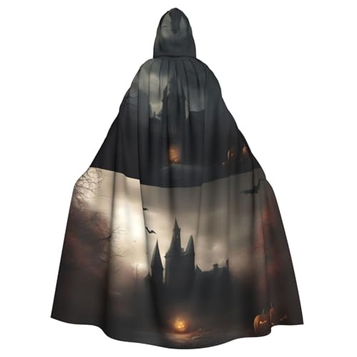 BGSHJVF Halloween Kostüm Mantel mit Horrordruck für alle, übergroßen Mantel mit Kapuze für Erwachsene, für Party, Kostümball BGSHJVF Halloween Kostüm Mantel mit Horrordruck für alle, übergroßen Mantel mit Kapuze für Erwachsene, für Party, Kostümball von BGSHJVF