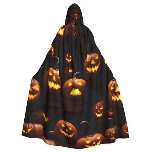 BGSHJVF Halloween-Kostüm Umhang Kürbis Druck für alle, übergroßen Mantel mit Kapuze für Erwachsene, für Partys, Maskentanz Tanz BGSHJVF Halloween-Kostüm Umhang Kürbis Druck für alle, übergroßen Mantel mit Kapuze für Erwachsene, für Partys, Maskentanz Tanz von BGSHJVF