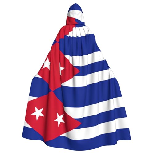 BGSHJVF Halloween Kostüm Umhang kubanische Flagge Druck für alle, übergroßen Mantel mit Kapuze für Erwachsene, für Party, Fanced Ball BGSHJVF Halloween Kostüm Umhang kubanische Flagge Druck für alle, übergroßen Mantel mit Kapuze für Erwachsene, für Party, Fanced Ball von BGSHJVF