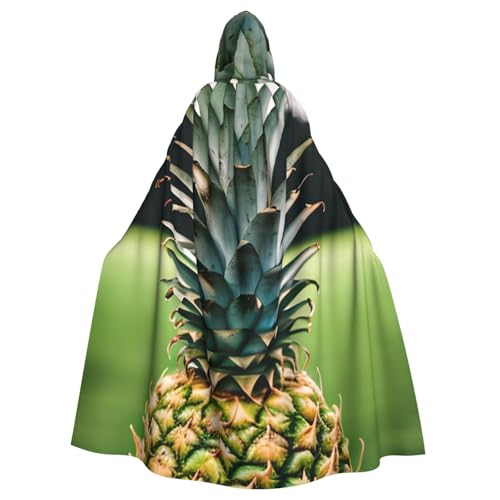 BGSHJVF Halloween-Kostüm-Umhang mit Ananas-Aufdruck für alle, übergroßer Cosplay-Umhang für Erwachsene, mit Kapuze für Partys, Maskeraden BGSHJVF Halloween-Kostüm-Umhang mit Ananas-Aufdruck für alle, übergroßer Cosplay-Umhang für Erwachsene, mit Kapuze für Partys, Maskeraden von BGSHJVF