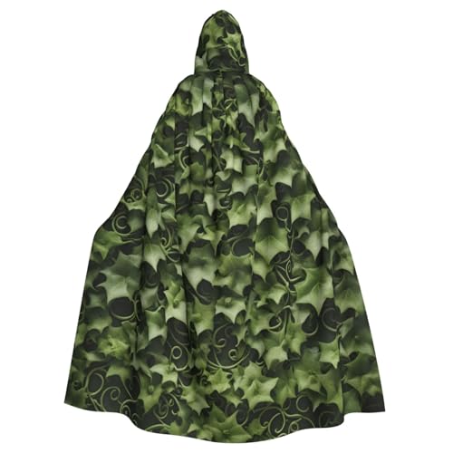 BGSHJVF Halloween Kostüm Umhang mit Blumen-Efeu Druck für alle, übergroßen Mantel mit Kapuze für Erwachsene für Party, Ball-Maskerade BGSHJVF Halloween Kostüm Umhang mit Blumen-Efeu Druck für alle, übergroßen Mantel mit Kapuze für Erwachsene für Party, Ball-Maskerade von BGSHJVF