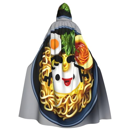 BGSHJVF Halloween Kostüm Umhang mit Nudel- und Rahmen-Druck, übergroß, für Erwachsene, für Party, Maskerade von BGSHJVF