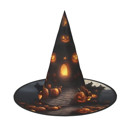 BGSHJVF Halloween Kürbis Druck Hexenhut Cosplay Halloween Dekoration Halloween Kostüm Requisiten BGSHJVF Halloween Kürbis Druck Hexenhut Cosplay Halloween Dekoration Halloween Kostüm Requisiten von BGSHJVF