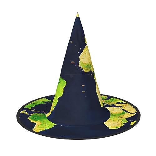 BGSHJVF Halloween Weltkarte Hexenhut Cosplay Halloween Dekoration Halloween Kostüm Requisiten BGSHJVF Halloween Weltkarte Hexenhut Cosplay Halloween Dekoration Halloween Kostüm Requisiten von BGSHJVF