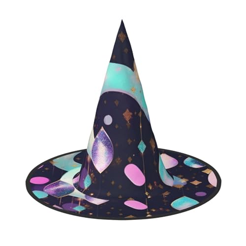 BGSHJVF Halloween niedlich gedruckt Hexenhut Cosplay Partyanzug Zubehör BGSHJVF Halloween niedlich gedruckt Hexenhut Cosplay Partyanzug Zubehör von BGSHJVF