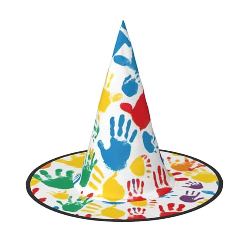 BGSHJVF Handgedruckte Hexenhut für Halloween Cosplay Halloween Kostüm Dekoration Halloween Party Kostüm Requisiten BGSHJVF Handgedruckte Hexenhut für Halloween Cosplay Halloween Kostüm Dekoration Halloween Party Kostüm Requisiten von BGSHJVF