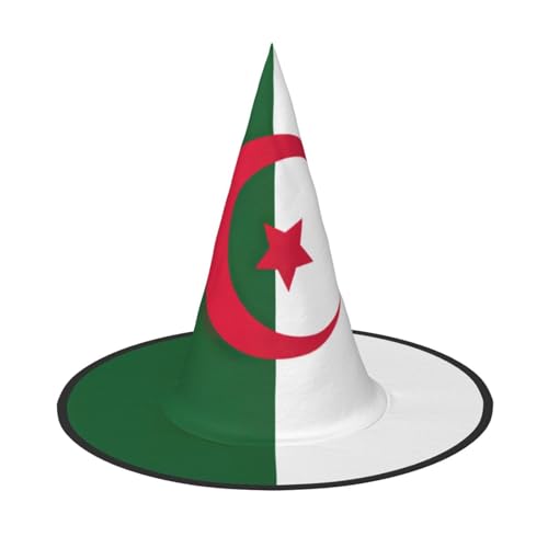 BGSHJVF Hexenhut Algerien Flagge Druck Halloween Cosplay Halloween Dekoration Partyanzug Zubehör BGSHJVF Hexenhut Algerien Flagge Druck Halloween Cosplay Halloween Dekoration Partyanzug Zubehör von BGSHJVF