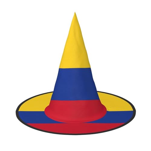 BGSHJVF Hexenhut Kolumbien Flagge Druck Halloween Cosplay Halloween Dekoration Halloween Party Kostüm Zubehör BGSHJVF Hexenhut Kolumbien Flagge Druck Halloween Cosplay Halloween Dekoration Halloween Party Kostüm Zubehör von BGSHJVF