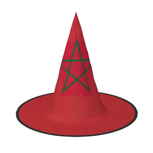 BGSHJVF Hexenhut Marokko Flagge Druck Cosplay Hut Halloween Dekoration Kostüm Zubehör Partei BGSHJVF Hexenhut Marokko Flagge Druck Cosplay Hut Halloween Dekoration Kostüm Zubehör Partei von BGSHJVF