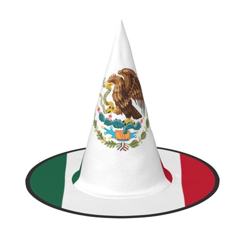 BGSHJVF Hexenhut Mexikanische Flagge Druck Halloween Hüte Cosplay Halloween Dekoration Zubehör Party Kostüm BGSHJVF Hexenhut Mexikanische Flagge Druck Halloween Hüte Cosplay Halloween Dekoration Zubehör Party Kostüm von BGSHJVF