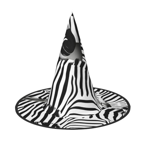 BGSHJVF Hexenhut Zebramuster Halloween Cosplay Halloween Kostüm Requisiten BGSHJVF Hexenhut Zebramuster Halloween Cosplay Halloween Kostüm Requisiten von BGSHJVF