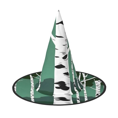 BGSHJVF Hexenhut mit Birkendruck für Halloween Cosplay Halloween Kostüme BGSHJVF Hexenhut mit Birkendruck für Halloween Cosplay Halloween Kostüme von BGSHJVF