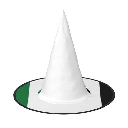 BGSHJVF Hexenhut mit Palästinensischer Flagge für Halloween Halloween Cosplay Halloween Dekoration Halloween Party Kostüm Zubehör von BGSHJVF