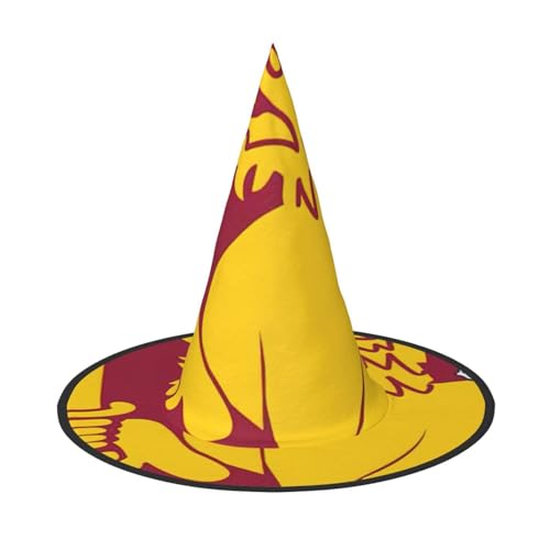 BGSHJVF Hexenhut mit Sri Lankas Flagge Kartendesign Halloween Cosplay Halloween Dekoration Halloween Requisiten Party Kostüm Zubehör von BGSHJVF