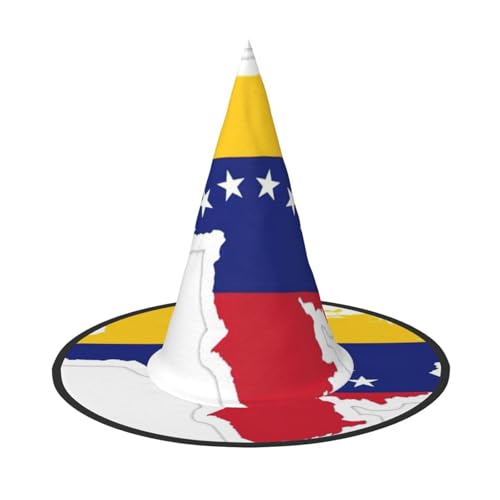 BGSHJVF Hexenhut mit Venezuelas Flagge für Halloween Cosplay Halloween Halloween Dekoration Party Kostüm Zubehör von BGSHJVF