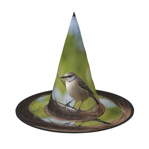 BGSHJVF Hexenhut mit Vogeldruck für Halloween Cosplay Halloween Kostüm Dekorationen Halloween Party Kostüm Requisiten BGSHJVF Hexenhut mit Vogeldruck für Halloween Cosplay Halloween Kostüm Dekorationen Halloween Party Kostüm Requisiten von BGSHJVF
