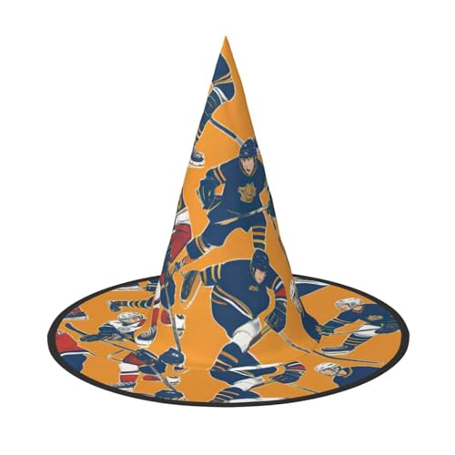 BGSHJVF Hockeyprint Halloween Hexe Hut Cosplay Caps Halloween Dekoration Kostüm Zubehör für Halloween Party BGSHJVF Hockeyprint Halloween Hexe Hut Cosplay Caps Halloween Dekoration Kostüm Zubehör für Halloween Party von BGSHJVF