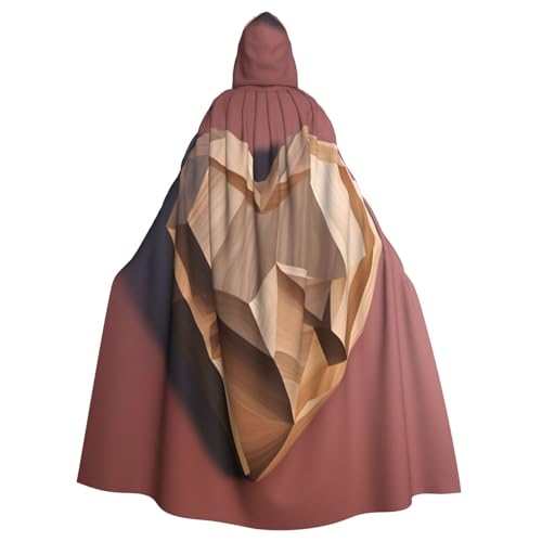 BGSHJVF Holz Herz Druck Halloween Kostüm Umhang für alle, übergroße Cosplay erwachsene Kapuze Mantel für Partys, Kostüme BGSHJVF Holz Herz Druck Halloween Kostüm Umhang für alle, übergroße Cosplay erwachsene Kapuze Mantel für Partys, Kostüme von BGSHJVF