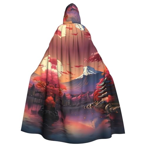 BGSHJVF Japan Fuji Landschaft Druck Erwachsene übergroße Kapuze-Mantel für alle Feiern, Maskerade Tanz BGSHJVF Japan Fuji Landschaft Druck Erwachsene übergroße Kapuze-Mantel für alle Feiern, Maskerade Tanz von BGSHJVF