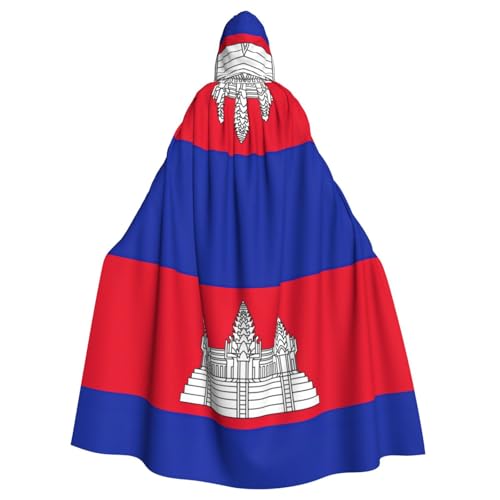 BGSHJVF Kambodscha Flagge Print Halloween Kostüm Umhang für alle übergroßen Umhang mit Kapuze für Erwachsene Kostümpartys BGSHJVF Kambodscha Flagge Print Halloween Kostüm Umhang für alle übergroßen Umhang mit Kapuze für Erwachsene Kostümpartys von BGSHJVF