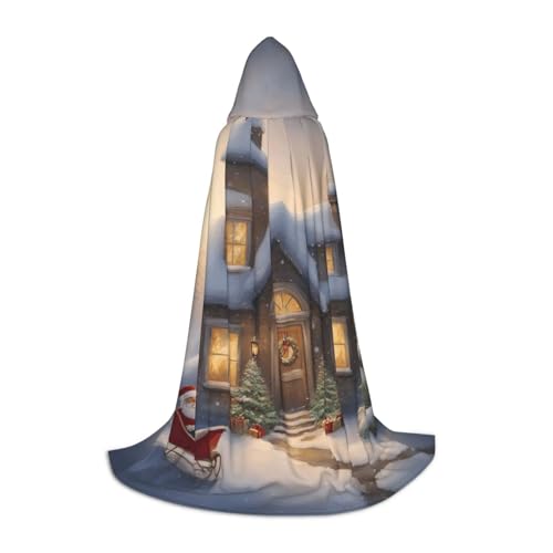 BGSHJVF Kapuzenumhang mit Aufschrift "Merry Christmas", für Herren, Zauberer, Vampir und Halloween, für Rollenspiele und Partys BGSHJVF Kapuzenumhang mit Aufschrift "Merry Christmas", für Herren, Zauberer, Vampir und Halloween, für Rollenspiele und Partys von BGSHJVF