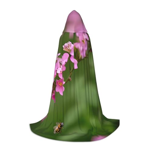BGSHJVF Kapuzenumhang mit Bienen-Aufdruck für Herren, Zauberer, Vampir und Halloween-Kostüme, für Rollenspiele und Partys BGSHJVF Kapuzenumhang mit Bienen-Aufdruck für Herren, Zauberer, Vampir und Halloween-Kostüme, für Rollenspiele und Partys von BGSHJVF