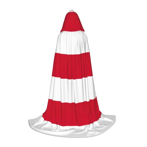 BGSHJVF Kapuzenumhang mit Flagge von Monaco, für Herren, Zauberer, Vampir und Halloween-Kostüme, für Rollenspiele und Partys, Schwarz, M von BGSHJVF