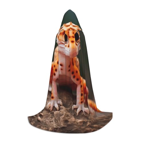 BGSHJVF Kapuzenumhang mit Leoparden-Gecko-Druck, für Herren, Zauberer, Vampir und Halloween-Kostüme, für Rollenspiele und Partys BGSHJVF Kapuzenumhang mit Leoparden-Gecko-Druck, für Herren, Zauberer, Vampir und Halloween-Kostüme, für Rollenspiele und Partys von BGSHJVF