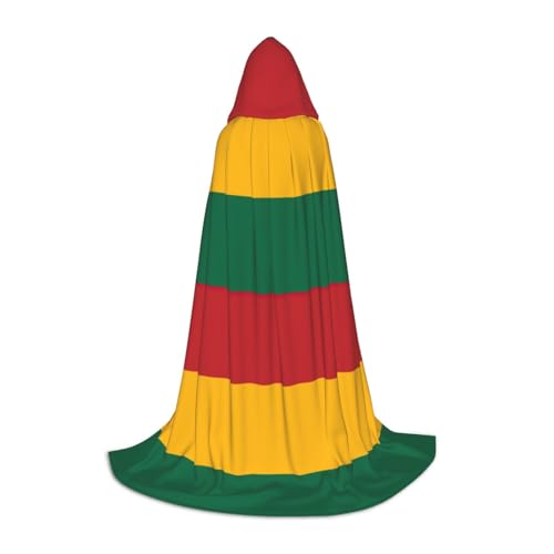 BGSHJVF Kapuzenumhang mit Litauenflagge für Herren, Zauberer, Vampir und Halloween-Kostüme, für Rollenspiele und Partys BGSHJVF Kapuzenumhang mit Litauenflagge für Herren, Zauberer, Vampir und Halloween-Kostüme, für Rollenspiele und Partys von BGSHJVF