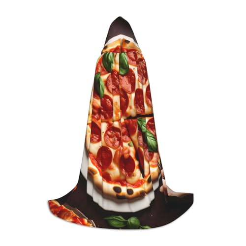 BGSHJVF Kapuzenumhang mit Pizza-Aufdruck für Herren, Zauberer, Vampir und Halloween-Kostüme, für Rollenspiele und Partys BGSHJVF Kapuzenumhang mit Pizza-Aufdruck für Herren, Zauberer, Vampir und Halloween-Kostüme, für Rollenspiele und Partys von BGSHJVF