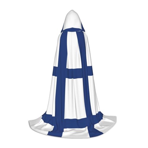 BGSHJVF Kapuzenumhang mit finnischer Flagge, für Herren, Zauberer, Vampir und Halloween-Kostüme, für Rollenspiele und Partys BGSHJVF Kapuzenumhang mit finnischer Flagge, für Herren, Zauberer, Vampir und Halloween-Kostüme, für Rollenspiele und Partys von BGSHJVF