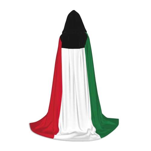 BGSHJVF Kapuzenumhang mit kuwaitischer Flagge, für Herren, Zauberer, Vampir und Halloween-Kostüme, für Rollenspiele und Partys BGSHJVF Kapuzenumhang mit kuwaitischer Flagge, für Herren, Zauberer, Vampir und Halloween-Kostüme, für Rollenspiele und Partys von BGSHJVF