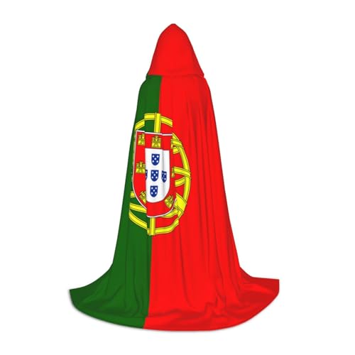 BGSHJVF Kapuzenumhang mit portugiesischer Flagge, für Herren, Zauberer, Vampir und Halloween-Kostüme, für Rollenspiele und Partys BGSHJVF Kapuzenumhang mit portugiesischer Flagge, für Herren, Zauberer, Vampir und Halloween-Kostüme, für Rollenspiele und Partys von BGSHJVF