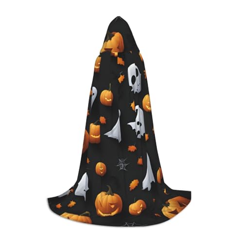 BGSHJVF Kapuzenumhang mit süßem Halloween-Muster für Herren, Zauberer, Vampir und Halloween-Kostüme, für Rollenspiele und Partys BGSHJVF Kapuzenumhang mit süßem Halloween-Muster für Herren, Zauberer, Vampir und Halloween-Kostüme, für Rollenspiele und Partys von BGSHJVF