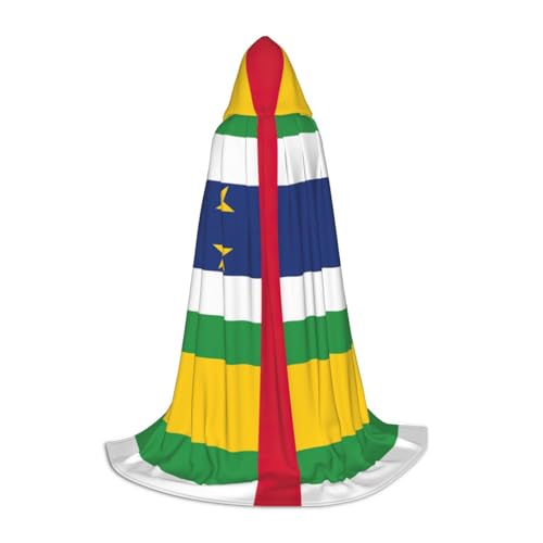 BGSHJVF Kapuzenumhang mit zentralafrikanischer Flagge, für Herren, Zauberer, Vampir und Halloween-Kostüme, für Rollenspiele und Partys BGSHJVF Kapuzenumhang mit zentralafrikanischer Flagge, für Herren, Zauberer, Vampir und Halloween-Kostüme, für Rollenspiele und Partys von BGSHJVF