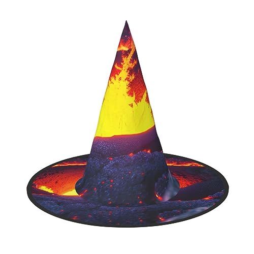BGSHJVF Kilauea Hexenhut Vulkandruck Halloween Cosplay Halloween Dekoration Halloween Party Kostüm Requisiten von BGSHJVF