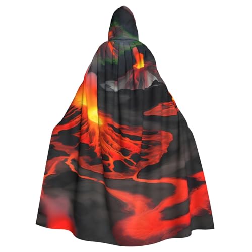 BGSHJVF Kilauea Volcan-bedruckte Mantel mit Kapuze für Erwachsene Kostümparty BGSHJVF Kilauea Volcan-bedruckte Mantel mit Kapuze für Erwachsene Kostümparty von BGSHJVF