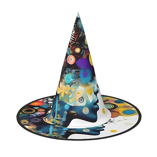 BGSHJVF Künstliche Intelligenz Gehirndruck Halloween Hexe Hut Cosplay Caps Halloween Dekoration Kostüm Zubehör für Halloween Party BGSHJVF Künstliche Intelligenz Gehirndruck Halloween Hexe Hut Cosplay Caps Halloween Dekoration Kostüm Zubehör für Halloween Party von BGSHJVF