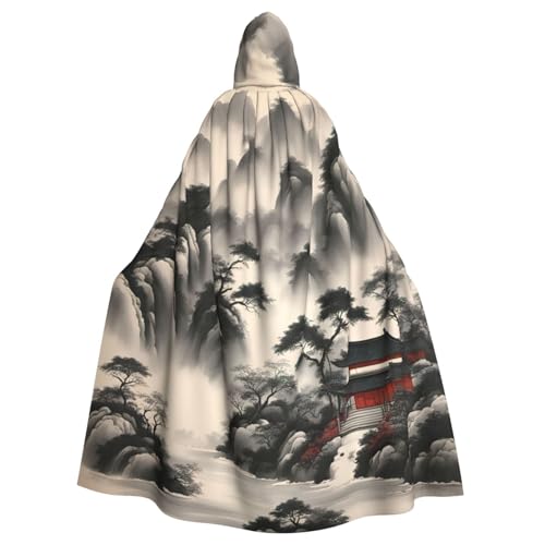 BGSHJVF Landschaftsmalerei Halloween Kostüm Umhang für alle, große Größe Mantel mit Kapuze für Erwachsene für Party, Tanz Maskerade BGSHJVF Landschaftsmalerei Halloween Kostüm Umhang für alle, große Größe Mantel mit Kapuze für Erwachsene für Party, Tanz Maskerade von BGSHJVF