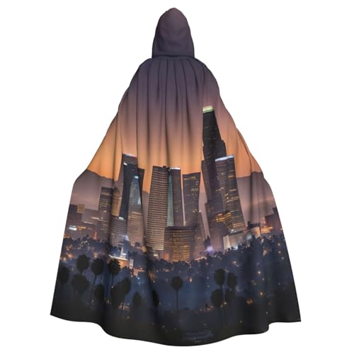 BGSHJVF Los Angeles Skyline Print Halloween Kostüm Umhang für alle, übergroße Cosplay erwachsene Kapuze Mantel für Partys, Kostüme BGSHJVF Los Angeles Skyline Print Halloween Kostüm Umhang für alle, übergroße Cosplay erwachsene Kapuze Mantel für Partys, Kostüme von BGSHJVF