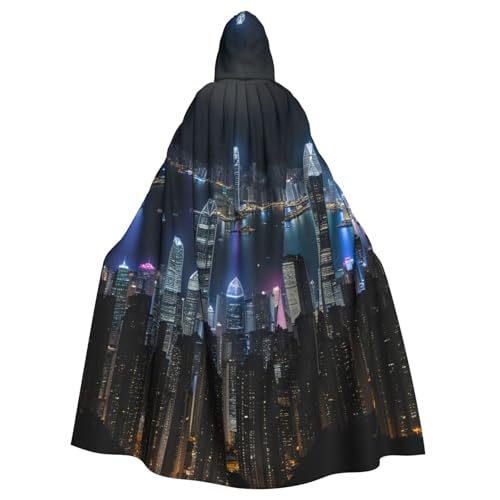 BGSHJVF Luftnacht von Blick Hong Kong Druck Halloween Kostüm Umhang für alle, übergroße Cosplay erwachsenen Mantel mit Kapuze für Partys, Maskeraden BGSHJVF Luftnacht von Blick Hong Kong Druck Halloween Kostüm Umhang für alle, übergroße Cosplay erwachsenen Mantel mit Kapuze für Partys, Maskeraden von BGSHJVF
