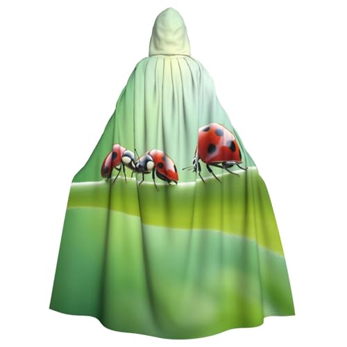 BGSHJVF Lustige Marienkäfer Print Halloween Kostüm Umhang für alle, übergroße Cosplay erwachsenen Mantel mit Kapuze für Partys, Maskeraden BGSHJVF Lustige Marienkäfer Print Halloween Kostüm Umhang für alle, übergroße Cosplay erwachsenen Mantel mit Kapuze für Partys, Maskeraden von BGSHJVF