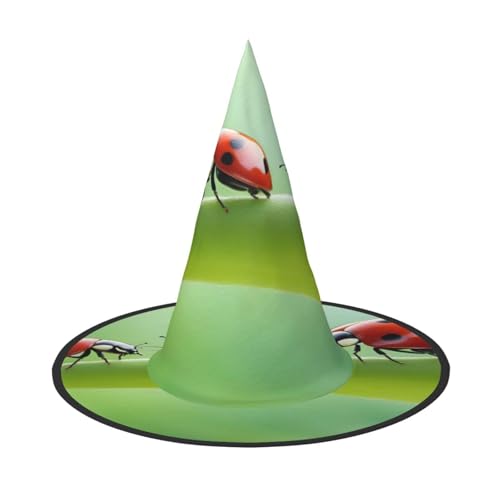 BGSHJVF Lustiger Marienkäfer-Druck, Halloween-Hexenhut, Cosplay-Kappen, Halloween-Dekoration, Kostümzubehör für Halloween-Party BGSHJVF Lustiger Marienkäfer-Druck, Halloween-Hexenhut, Cosplay-Kappen, Halloween-Dekoration, Kostümzubehör für Halloween-Party von BGSHJVF