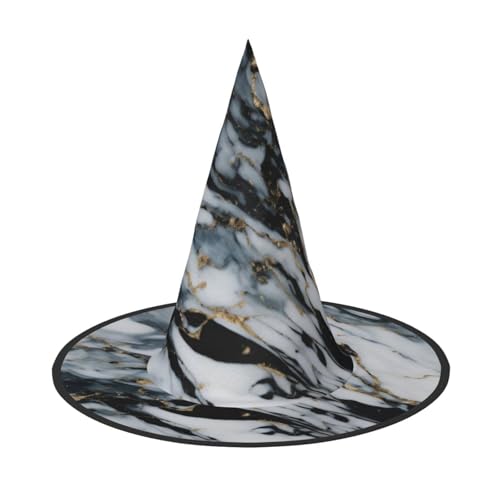 BGSHJVF Marmordruck Halloween Hexe Hut Cosplay Caps Halloween Dekoration Kostüm Zubehör für Halloween Party BGSHJVF Marmordruck Halloween Hexe Hut Cosplay Caps Halloween Dekoration Kostüm Zubehör für Halloween Party von BGSHJVF